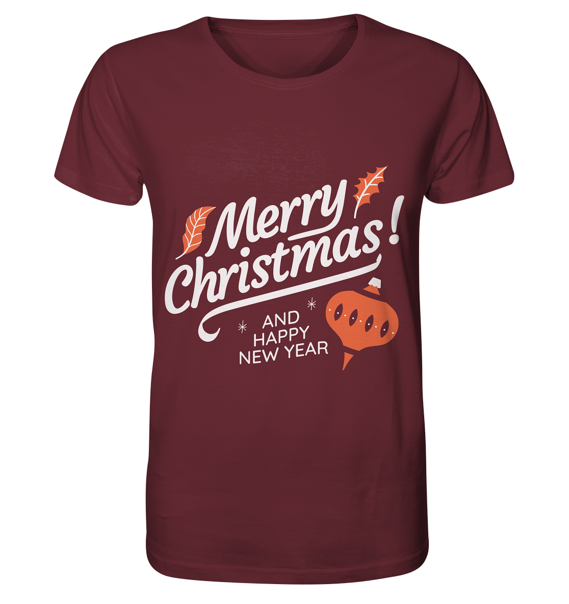 Frohe Weihnachten und ein Gutes neues Jahr ,Merry Christmas and Happy New Year - Organic Shirt