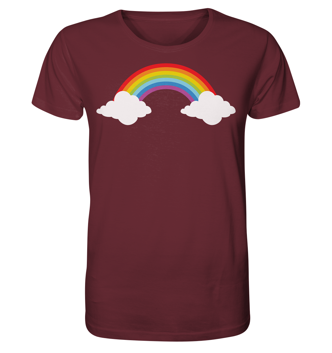 Regenbogen mit Wolken  - Organic Shirt