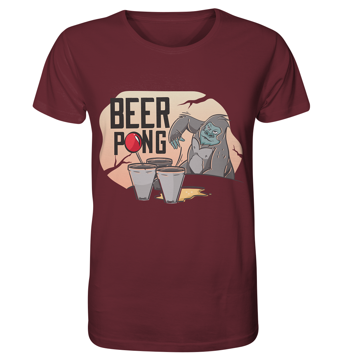 Beer - Beer Pong Gorilla - Organic Shirt