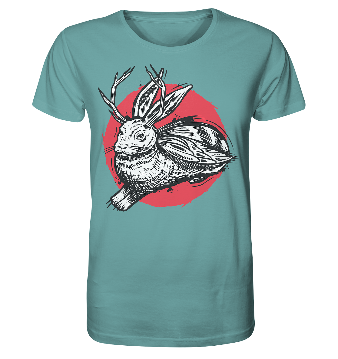 Wolpertinger mythical creatures Bavaria traditional costumes - organic shirt