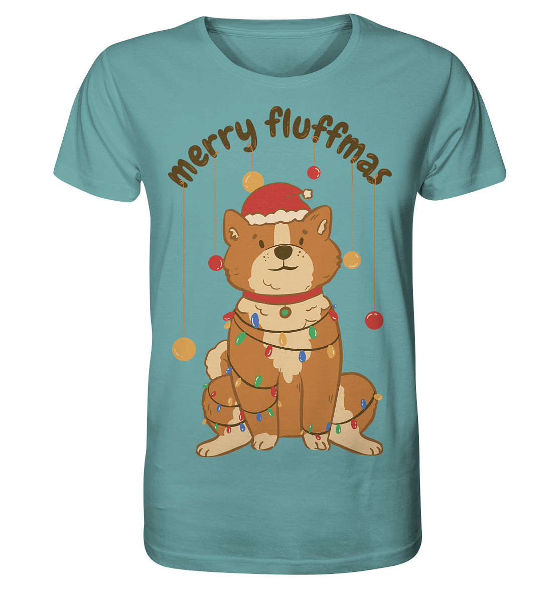 Weihnachtliches Motiv Fun Merry Fluffmas - Organic Shirt