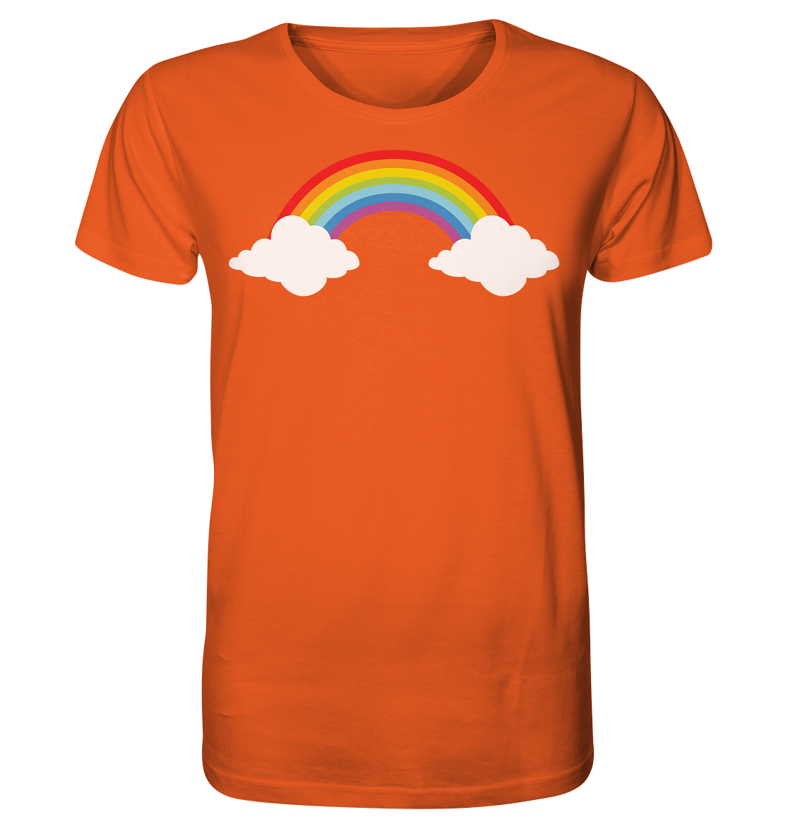 Regenbogen mit Wolken  - Organic Shirt
