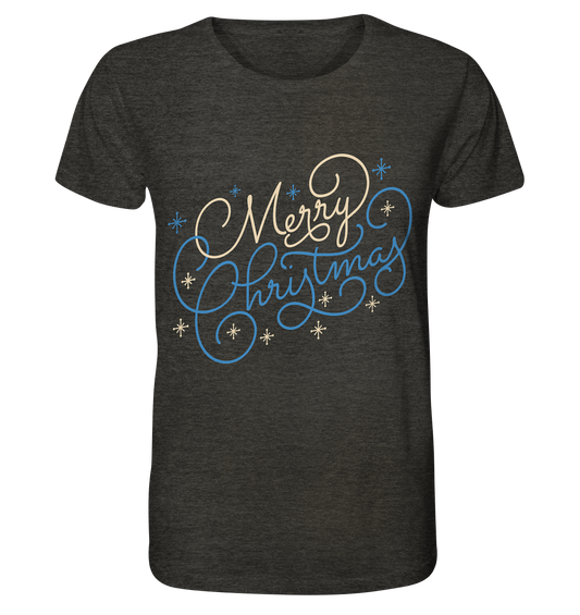 Christmas design Merry Christmas - Organic Shirt (mottled)