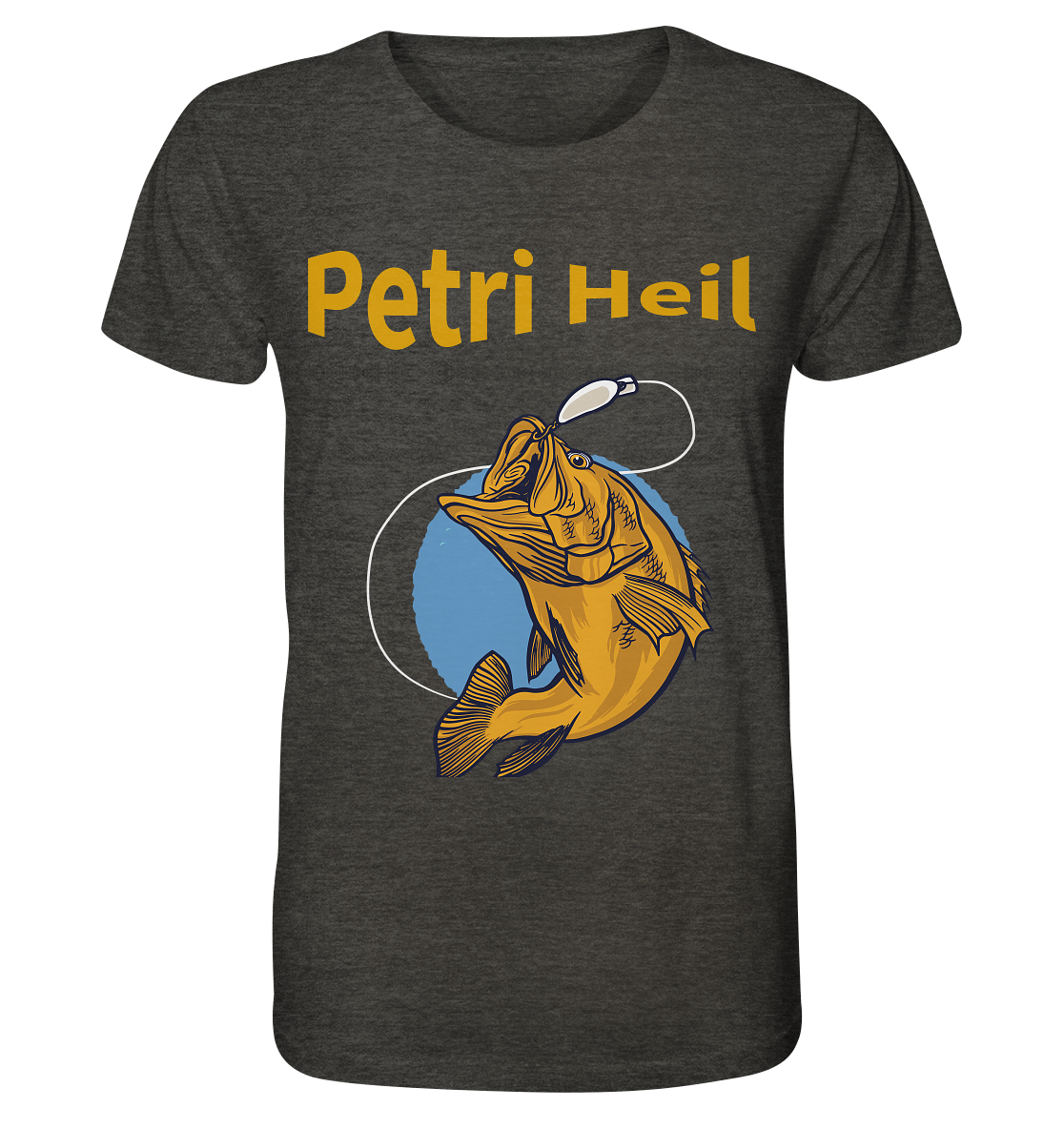 Petri-Heil - Organic Shirt (meliert) - Online Kaufhaus München