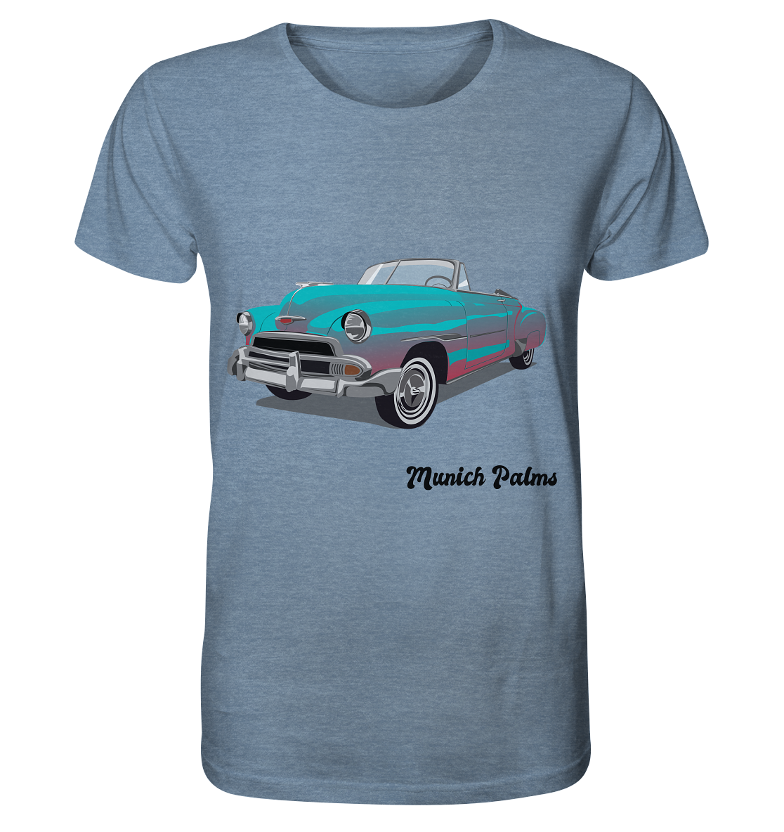 Fleetline Retro Classic Car Vintage Car, Car, Convertible by Munich Palms - Organic Shirt (mottled)