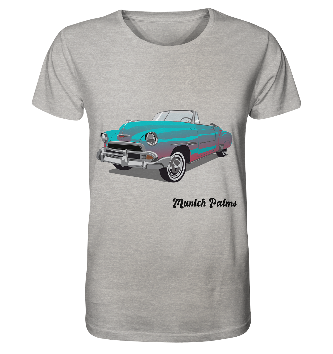 Fleetline Retro Classic Car Vintage Car, Car, Convertible by Munich Palms - Organic Shirt (mottled)