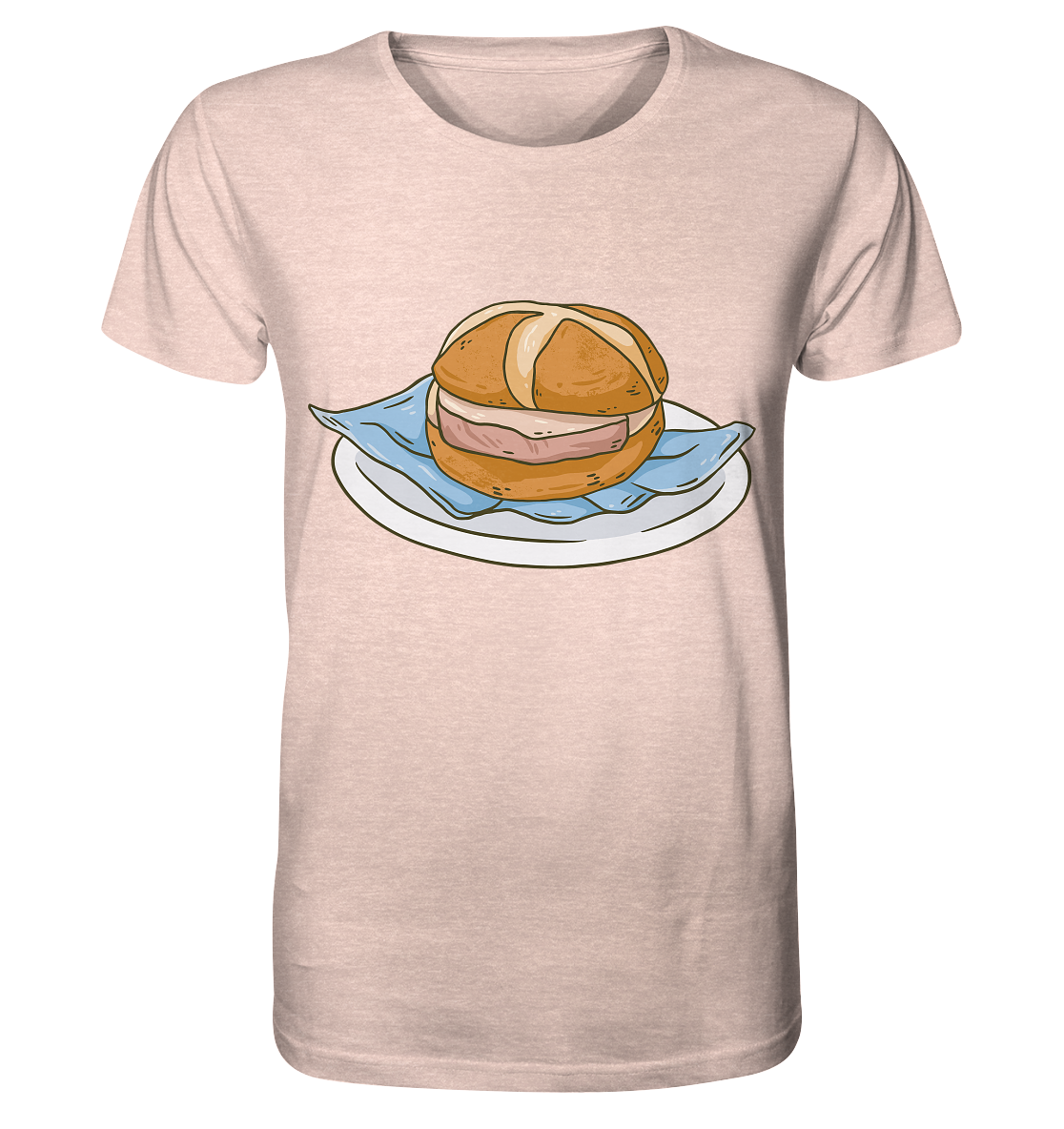 A Lebakassemme, A Leberkäse roll - Organic Shirt (mottled)
