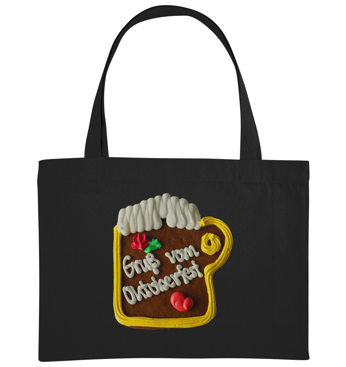 Gingerbread mug greetings from Oktoberfest, autumn festival, folk festival - organic shopping bag