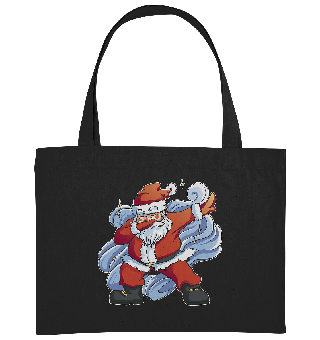 Weihnachten, Nikolaus Dabbing ,tanzender Nikolaus ,Fun ,Santa Dabbing  Christmas - Organic Shopping-Bag