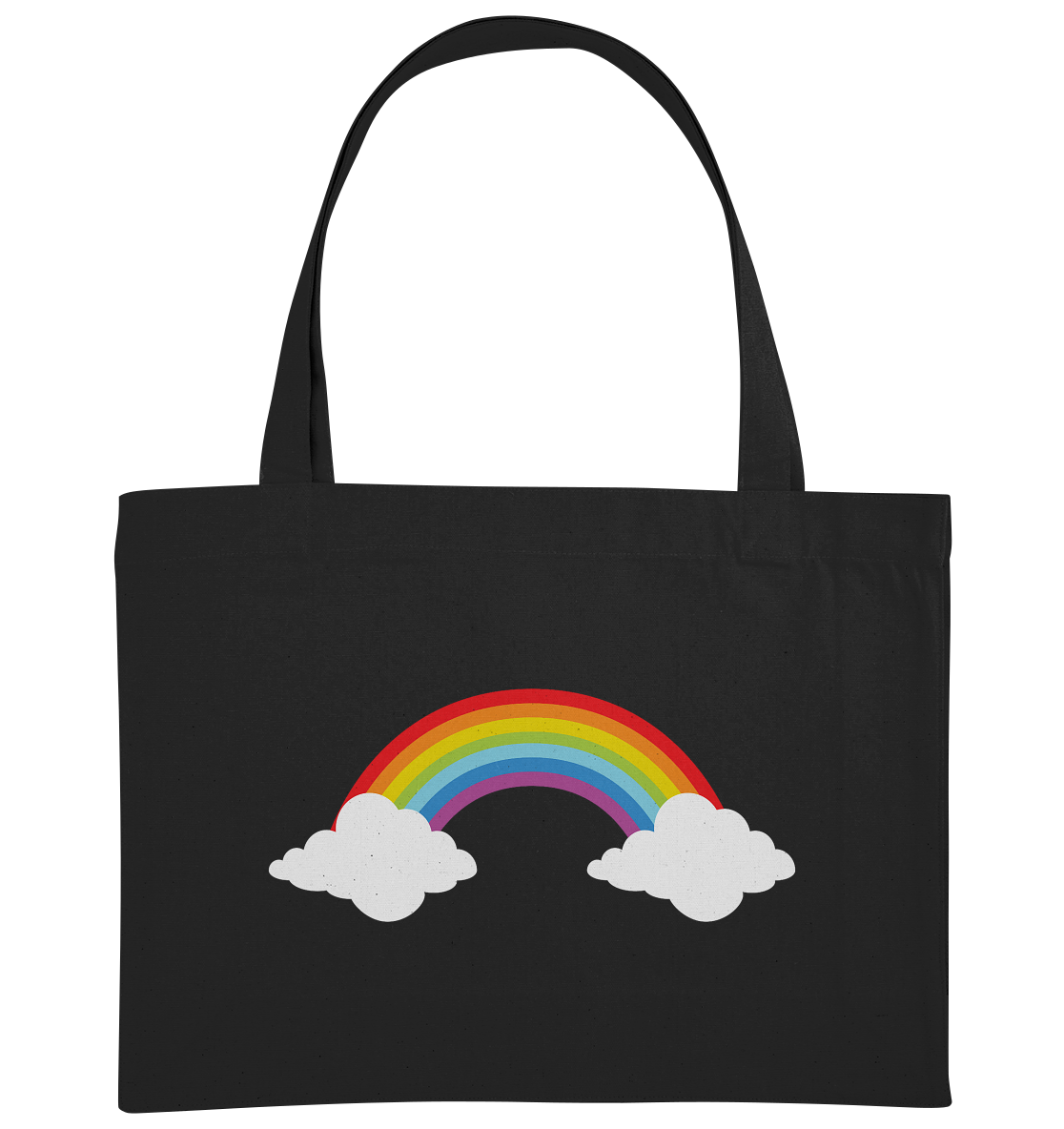 Regenbogen mit Wolken  - Organic Shopping-Bag