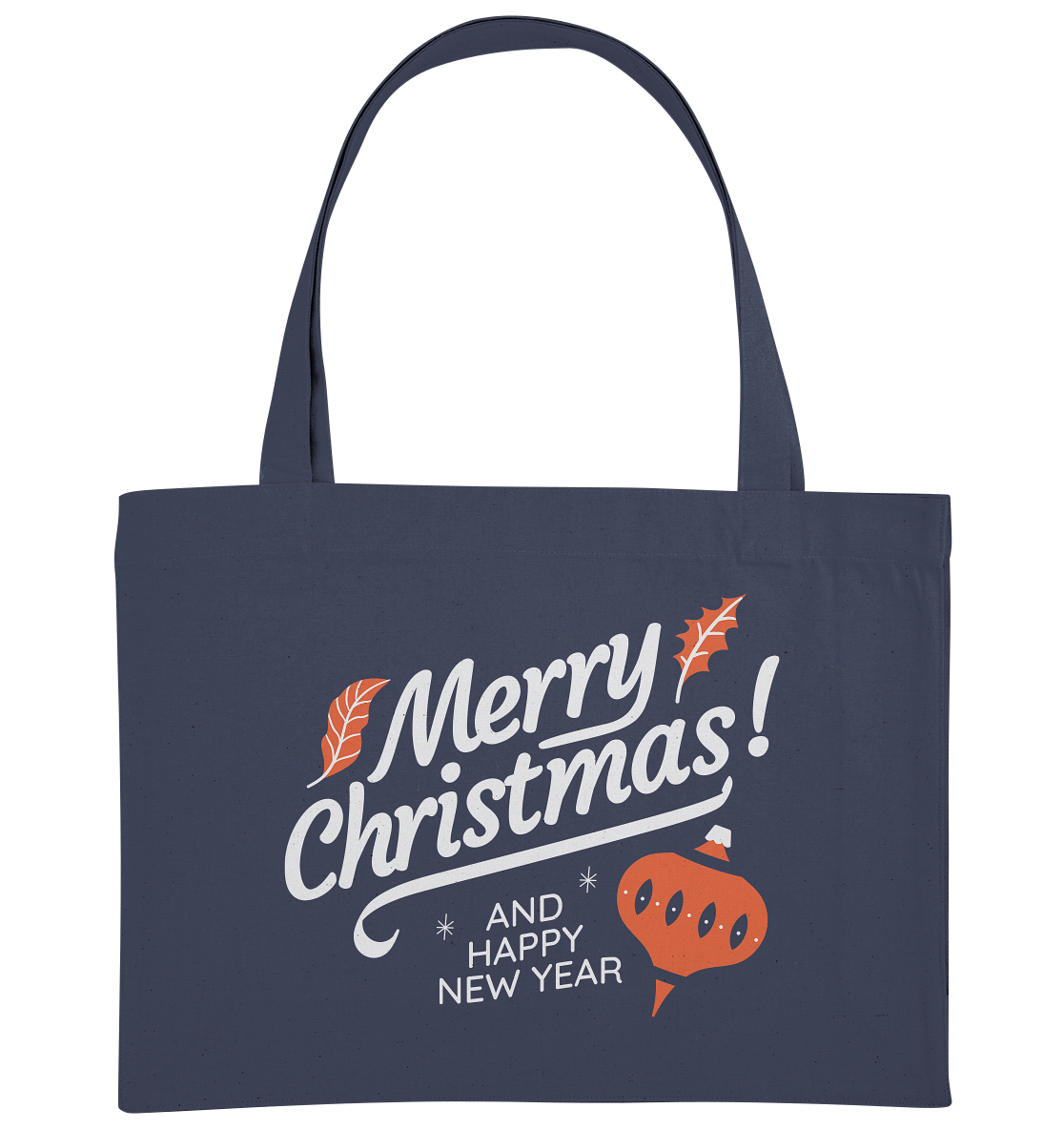 Frohe Weihnachten und ein Gutes neues Jahr ,Merry Christmas and Happy New Year - Organic Shopping-Bag