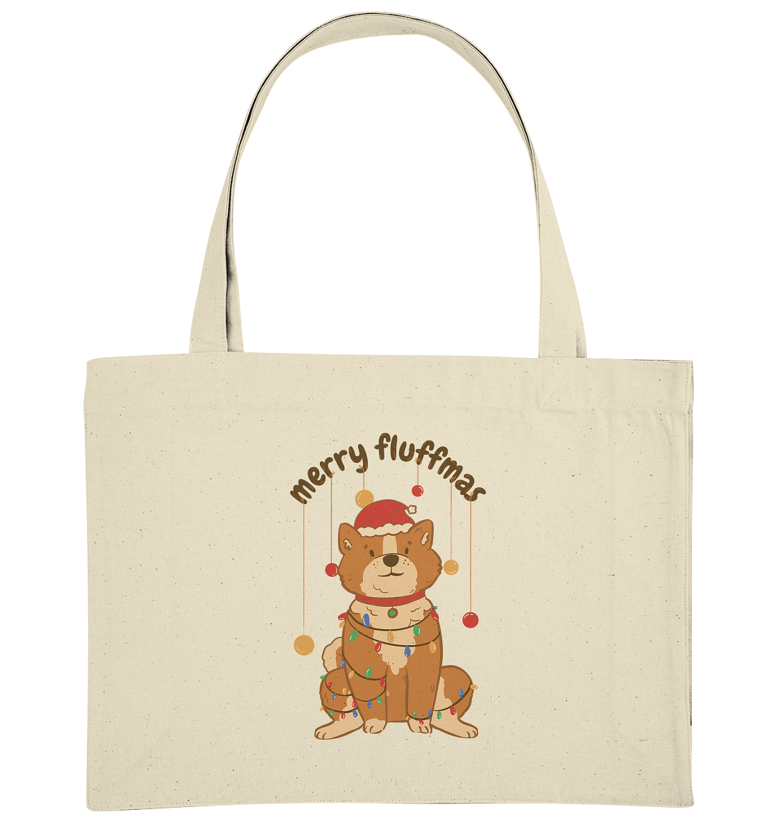 Weihnachtliches Motiv Fun Merry Fluffmas - Organic Shopping-Bag