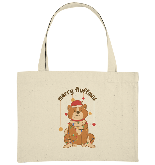 Christmas motif Fun Merry Fluffmas - Organic shopping bag