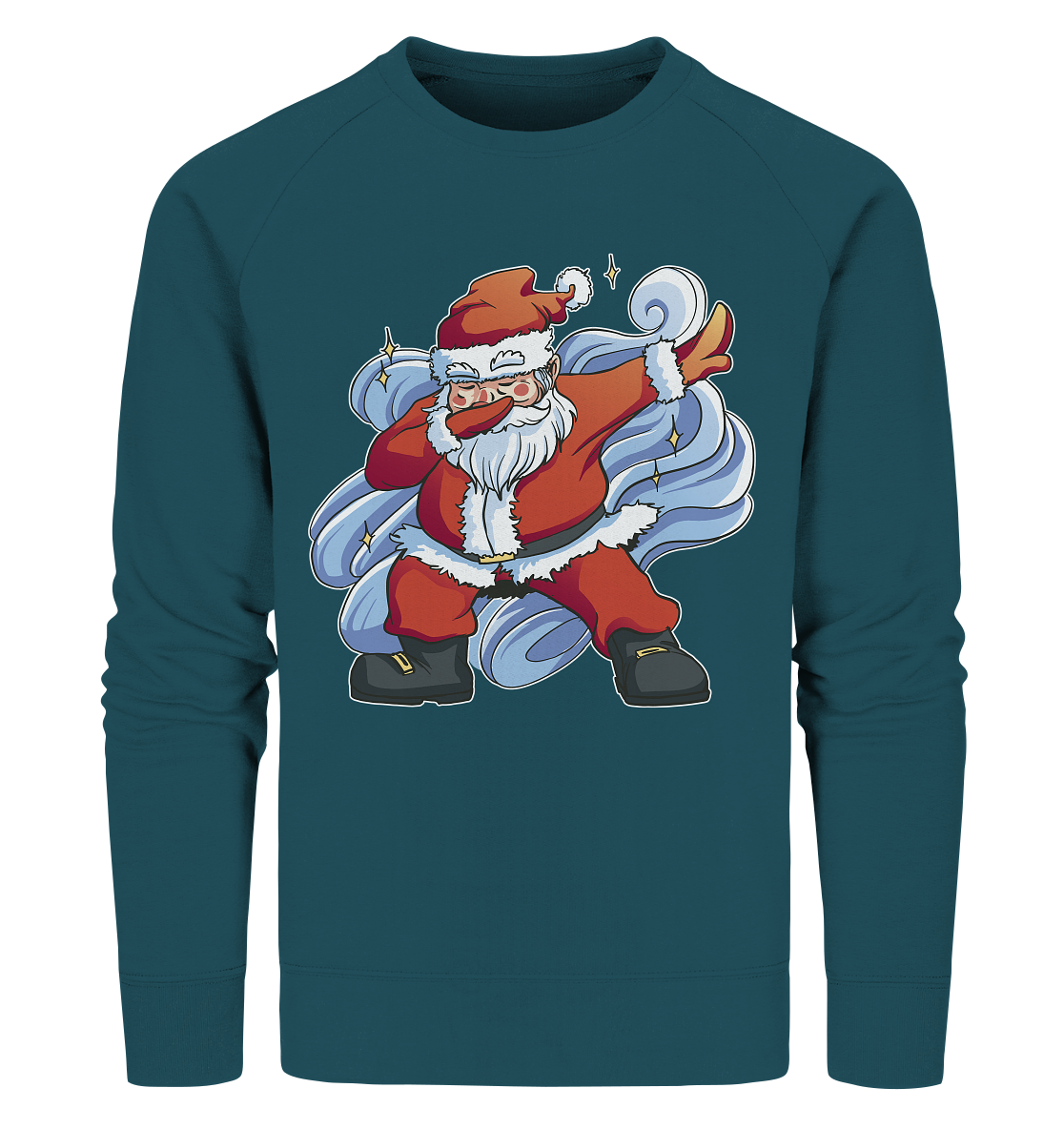 Weihnachten, Nikolaus Dabbing ,tanzender Nikolaus ,Fun ,Santa Dabbing  Christmas - Organic Sweatshirt