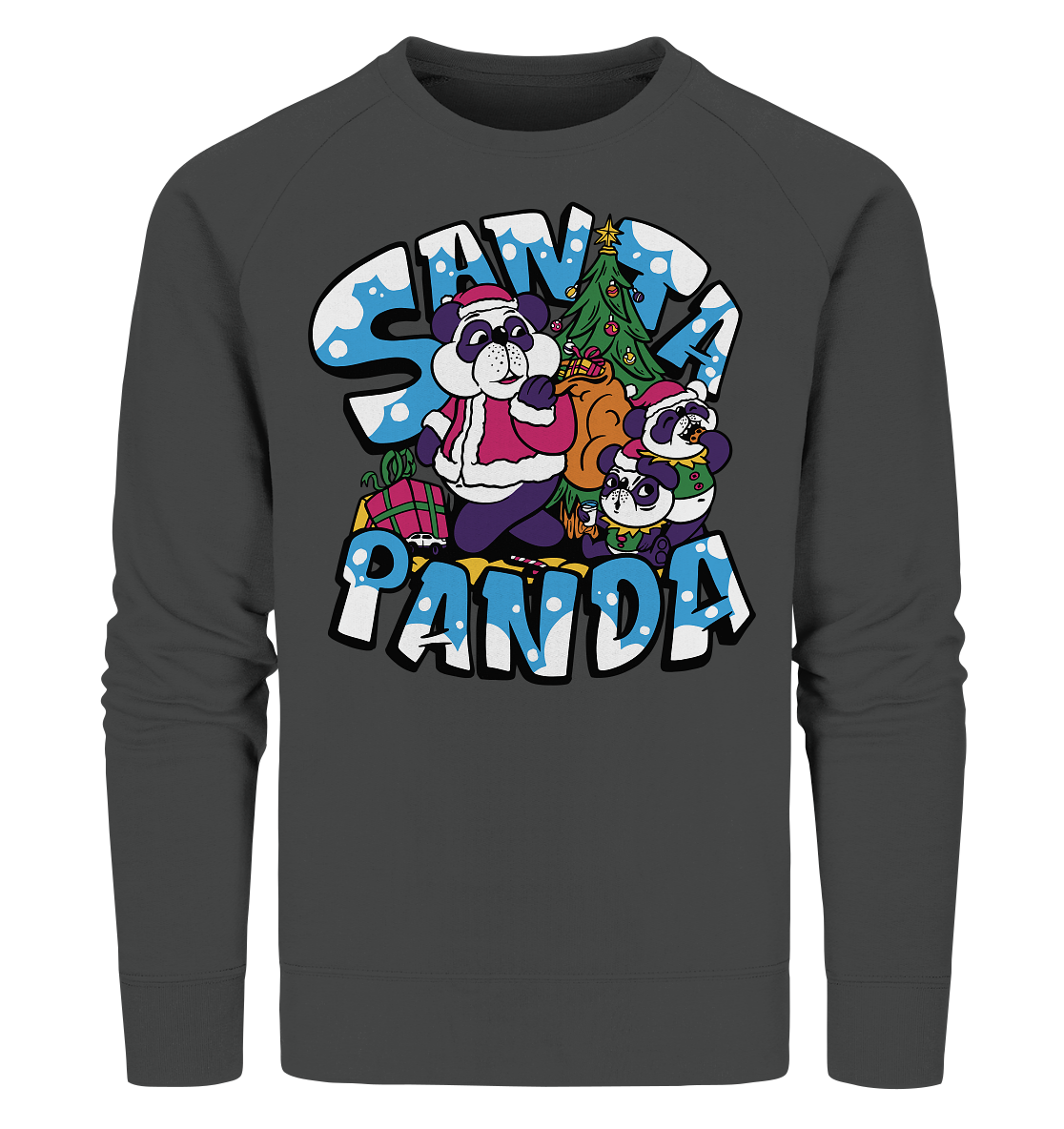 Weihnachten, Santa Panda , Nikolaus Panda ,Merry Christmas  - Organic Sweatshirt