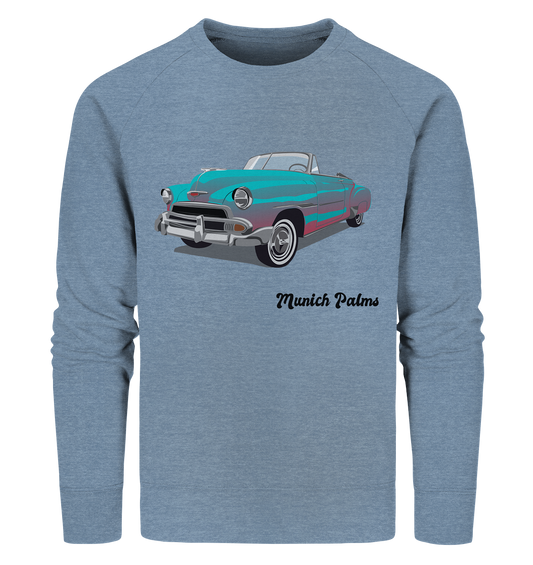 Fleetline Retro Classic Car Oldtimer , Auto ,Cabrio by Munich Palms  - Organic Sweatshirt