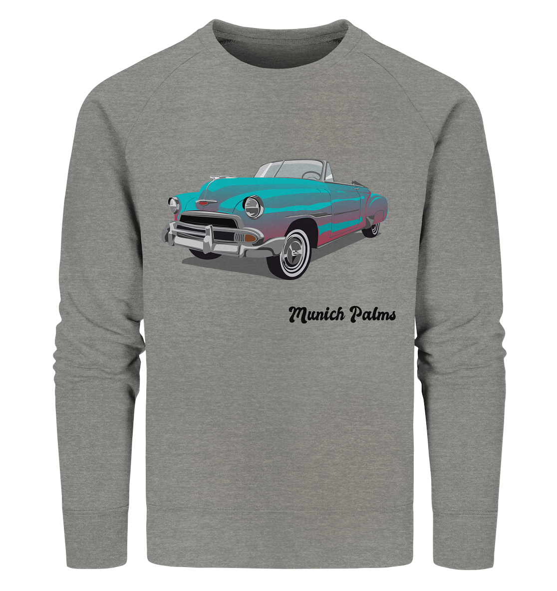 Fleetline Retro Classic Car Oldtimer , Auto ,Cabrio by Munich Palms  - Organic Sweatshirt