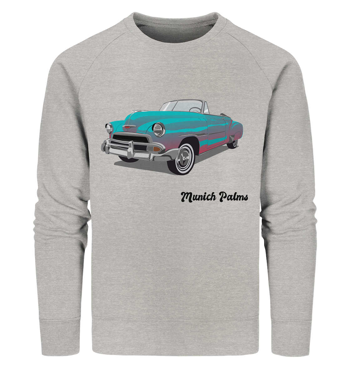 Fleetline Retro Classic Car Oldtimer, Car, Convertible by Munich Palms - Organic Sweatshirt