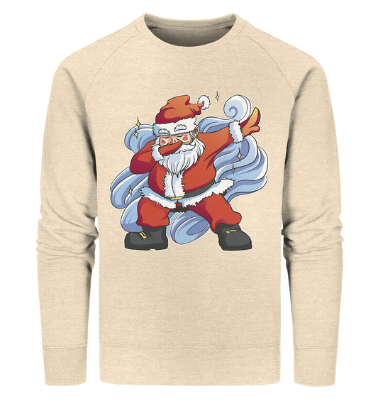 Christmas, Santa Claus Dabbing, dancing Santa Claus, fun, Santa Dabbing Christmas - Organic Sweatshirt