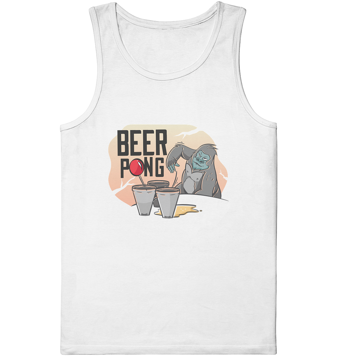 Bier - Beer Pong Gorilla  - Organic Tank-Top