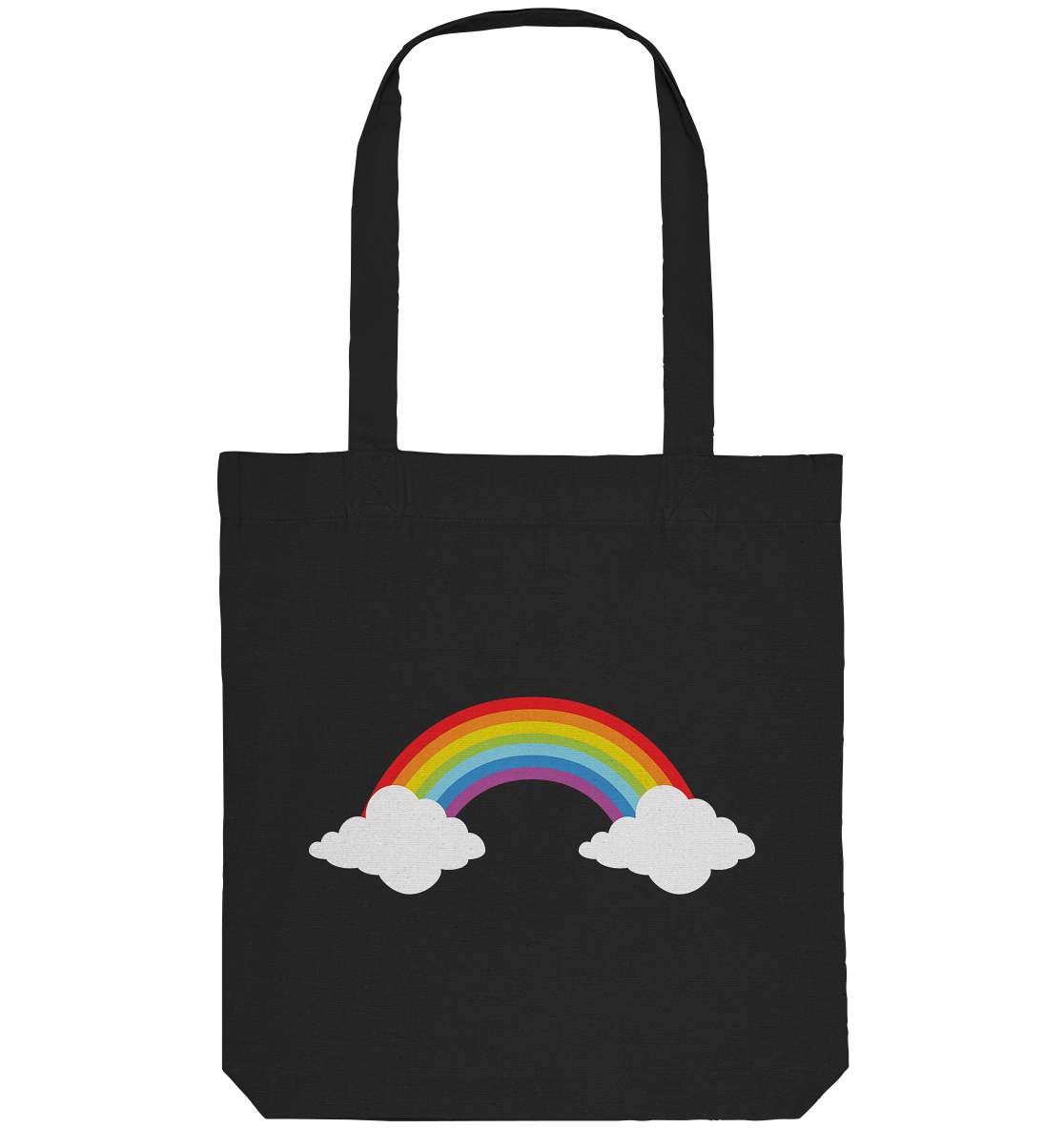 Regenbogen mit Wolken  - Organic Tote-Bag