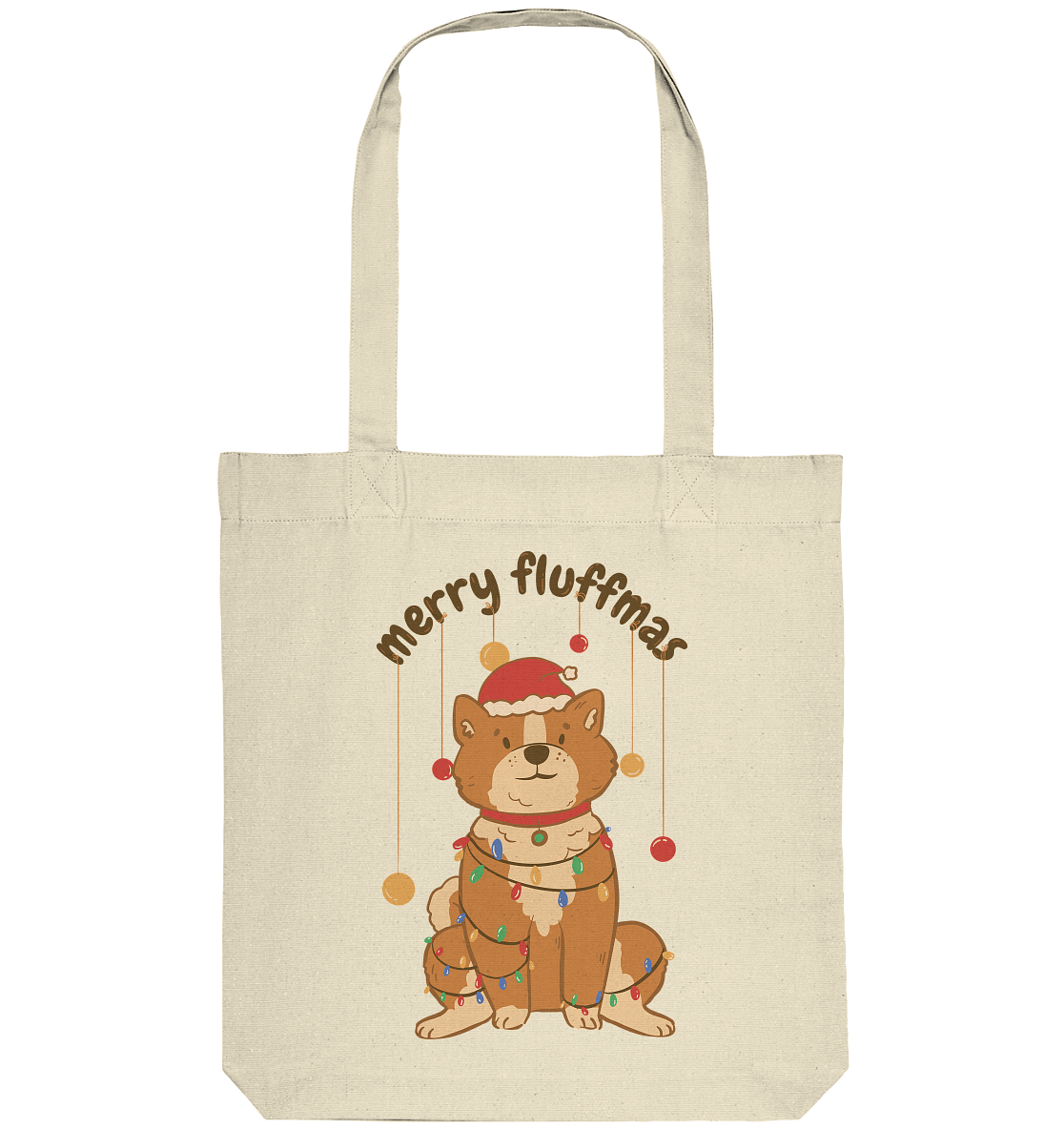 Weihnachtliches Motiv Fun Merry Fluffmas - Organic Tote-Bag