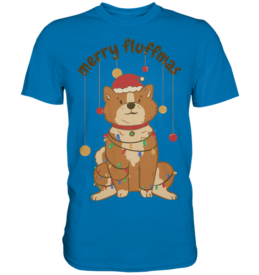 Weihnachtliches Motiv Fun Merry Fluffmas - Premium Shirt