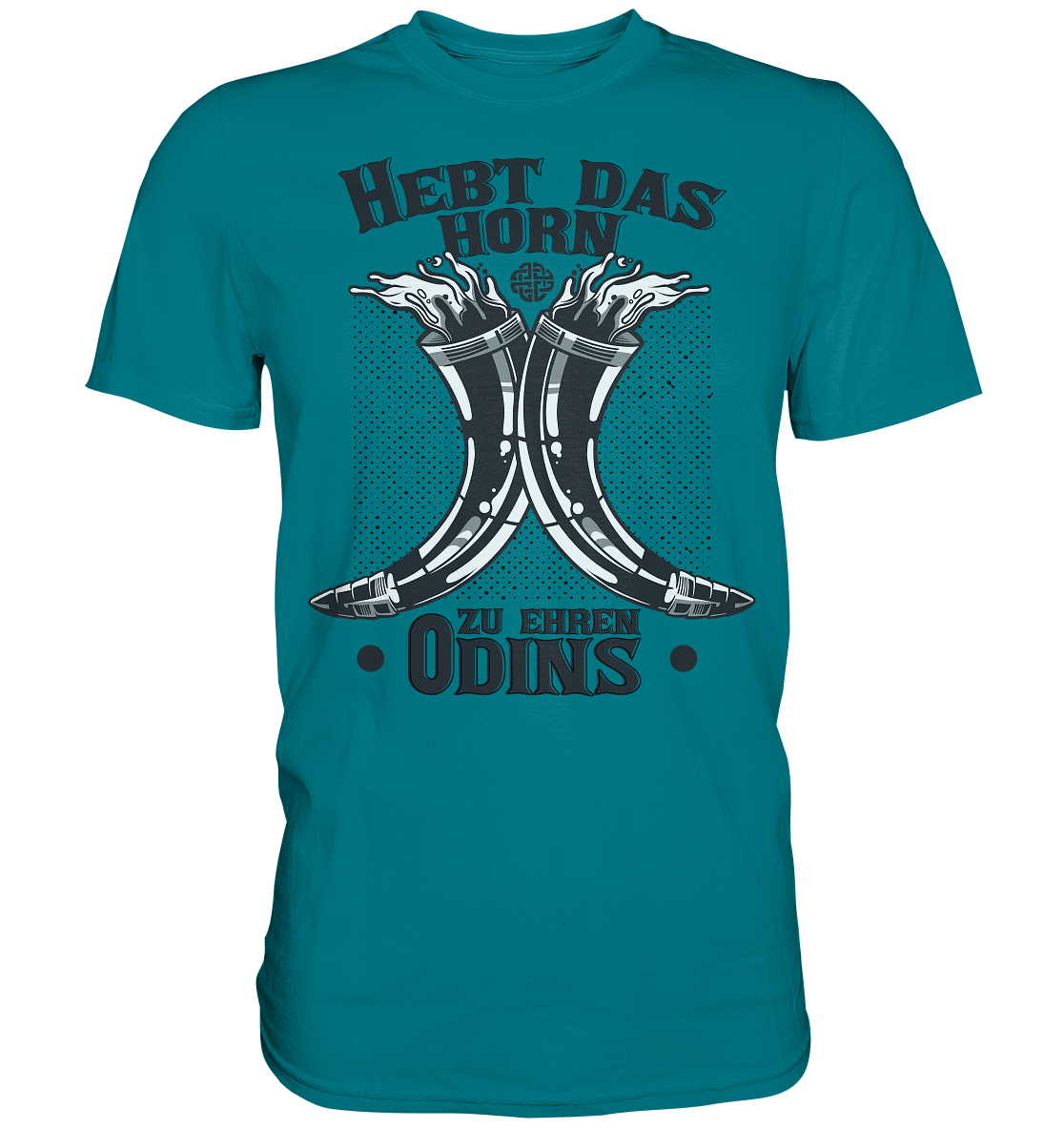 Hebt das Horn zu Ehren Odins - Premium Shirt