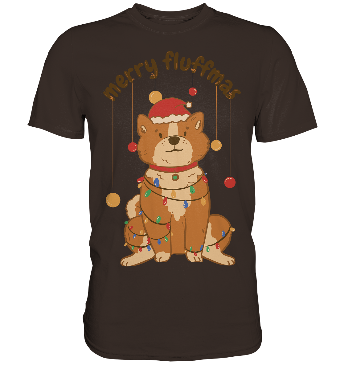 Weihnachtliches Motiv Fun Merry Fluffmas - Premium Shirt
