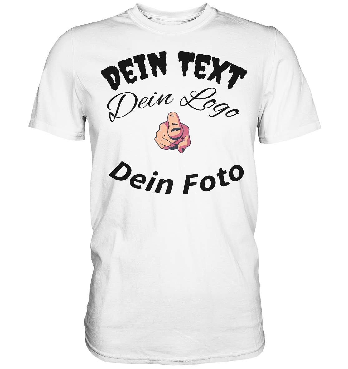 Dein Text ,Dein Logo,Dein Foto , Wunsch Design zum selbst gestalten - Premium Shirt