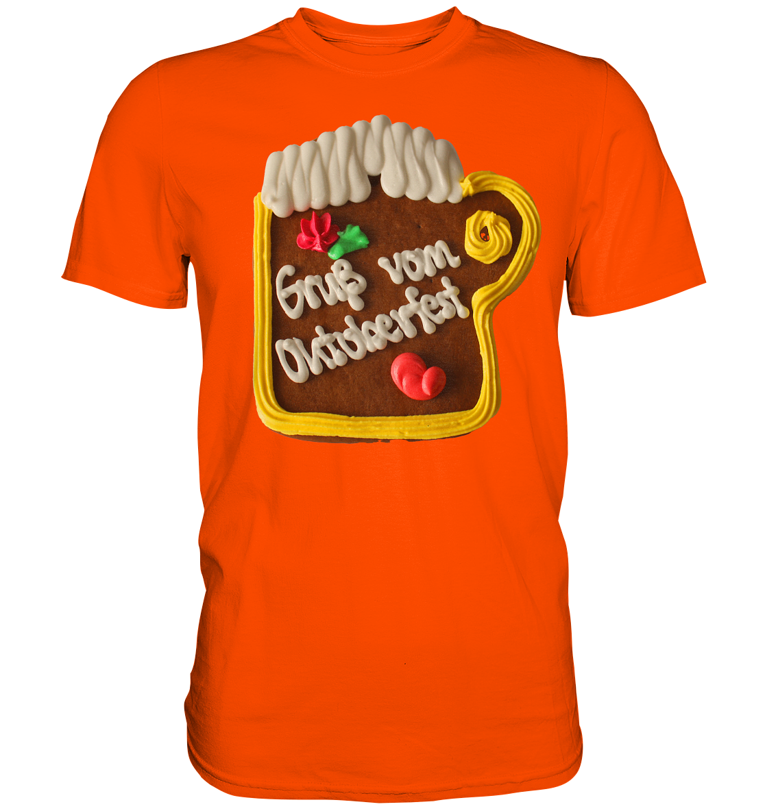 Lebkuchenkrug Gruß vom Oktoberfest ,Herbstferst,Volksfest - Premium Shirt