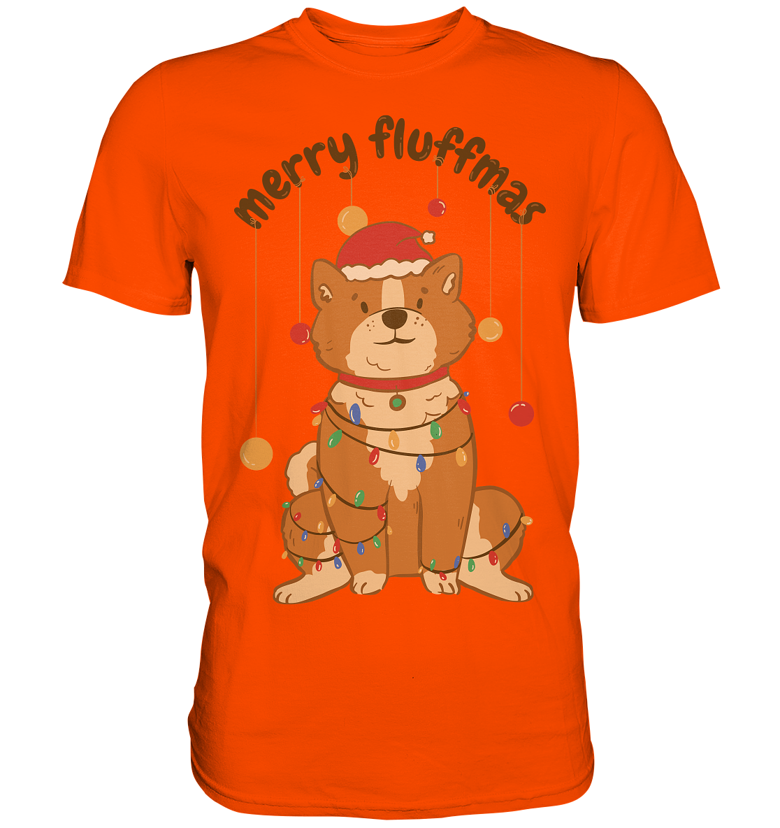 Weihnachtliches Motiv Fun Merry Fluffmas - Premium Shirt