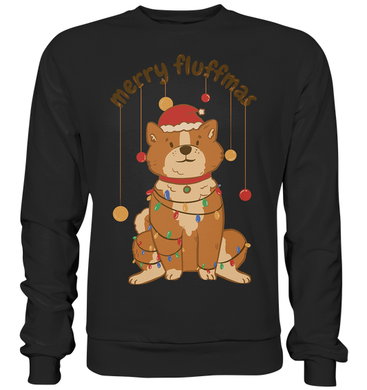 Weihnachtliches Motiv Fun Merry Fluffmas - Premium Sweatshirt
