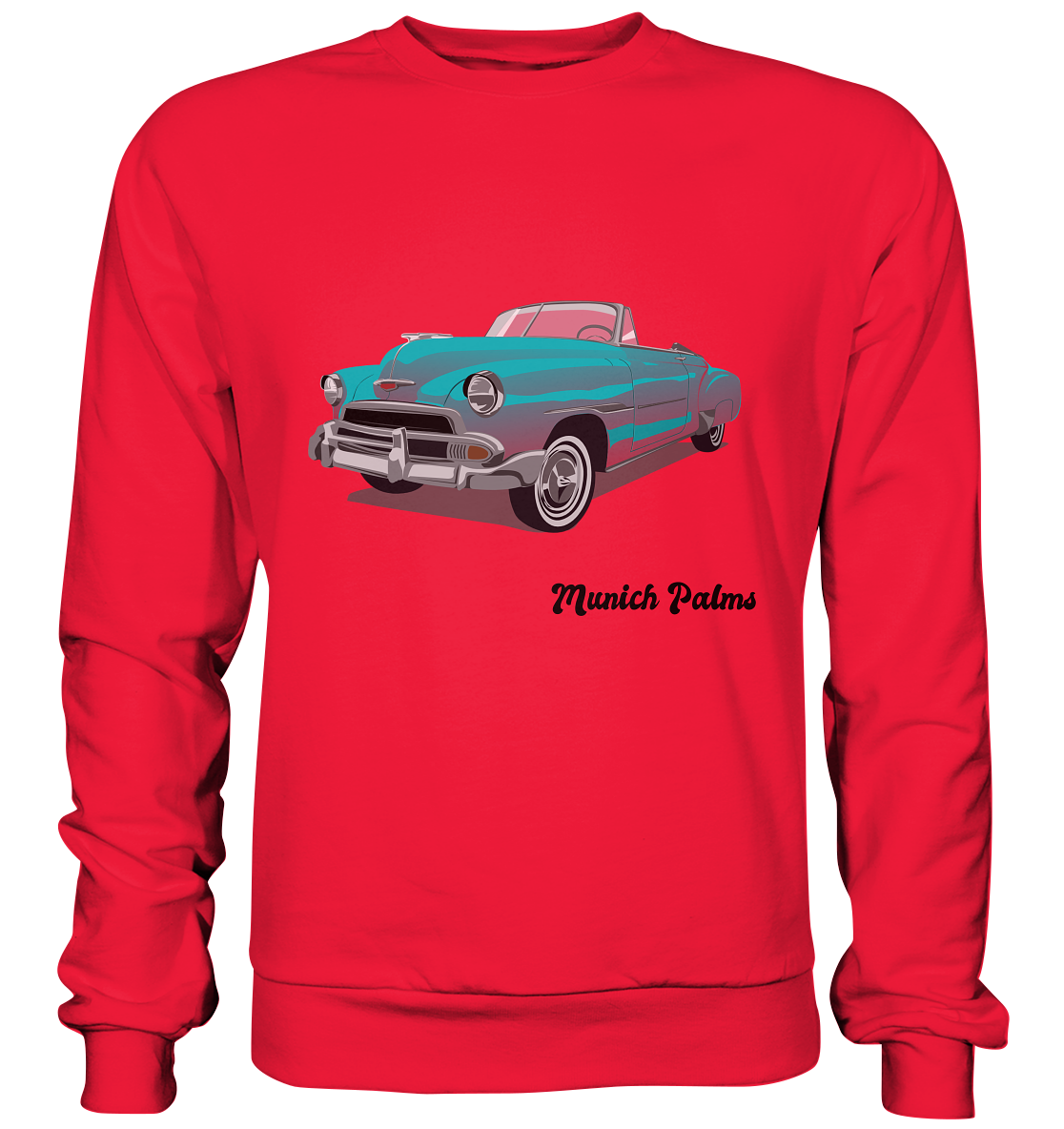 Fleetline Retro Classic Car Oldtimer , Auto ,Cabrio by Munich Palms  - Premium Sweatshirt