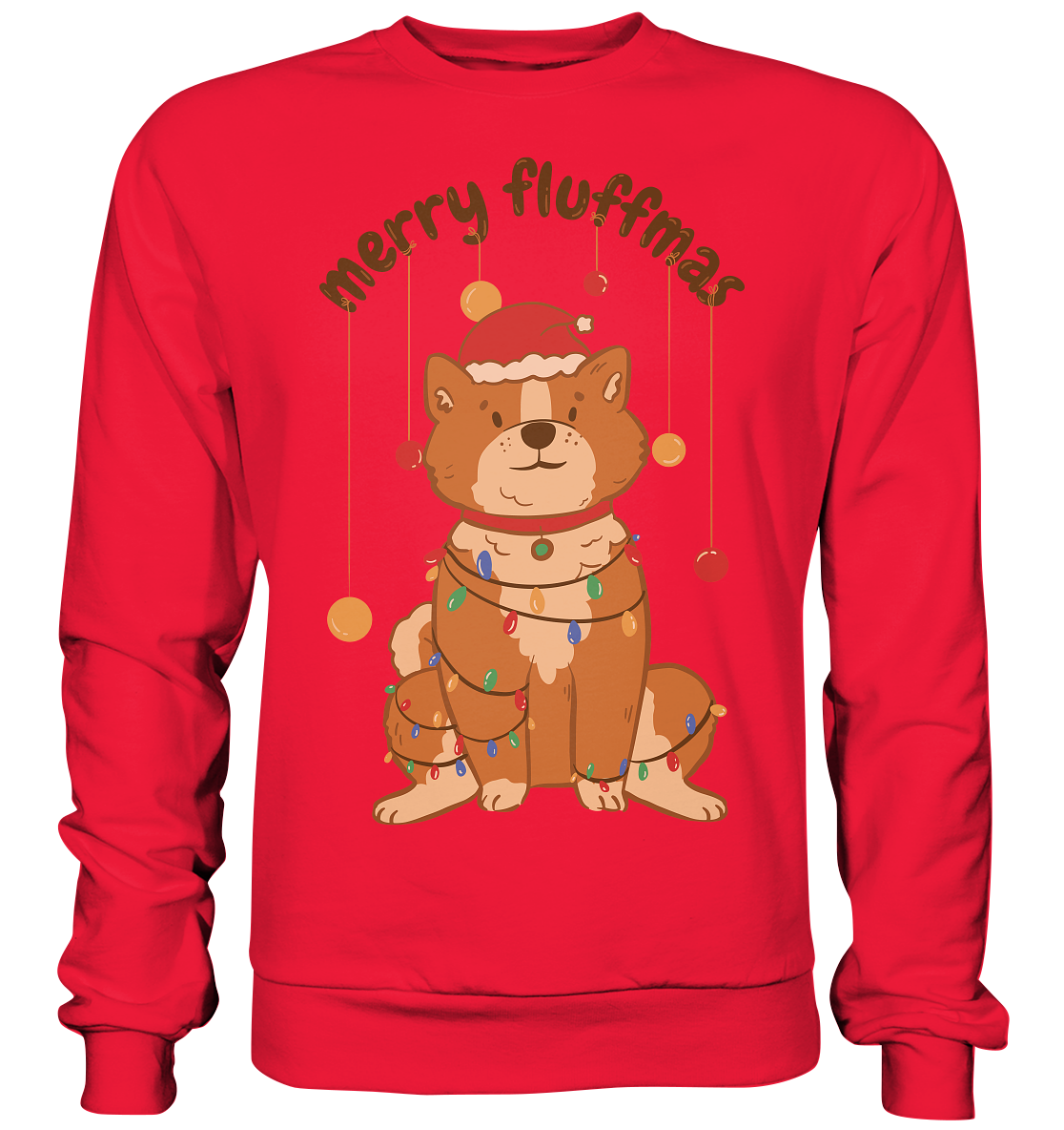 Weihnachtliches Motiv Fun Merry Fluffmas - Premium Sweatshirt