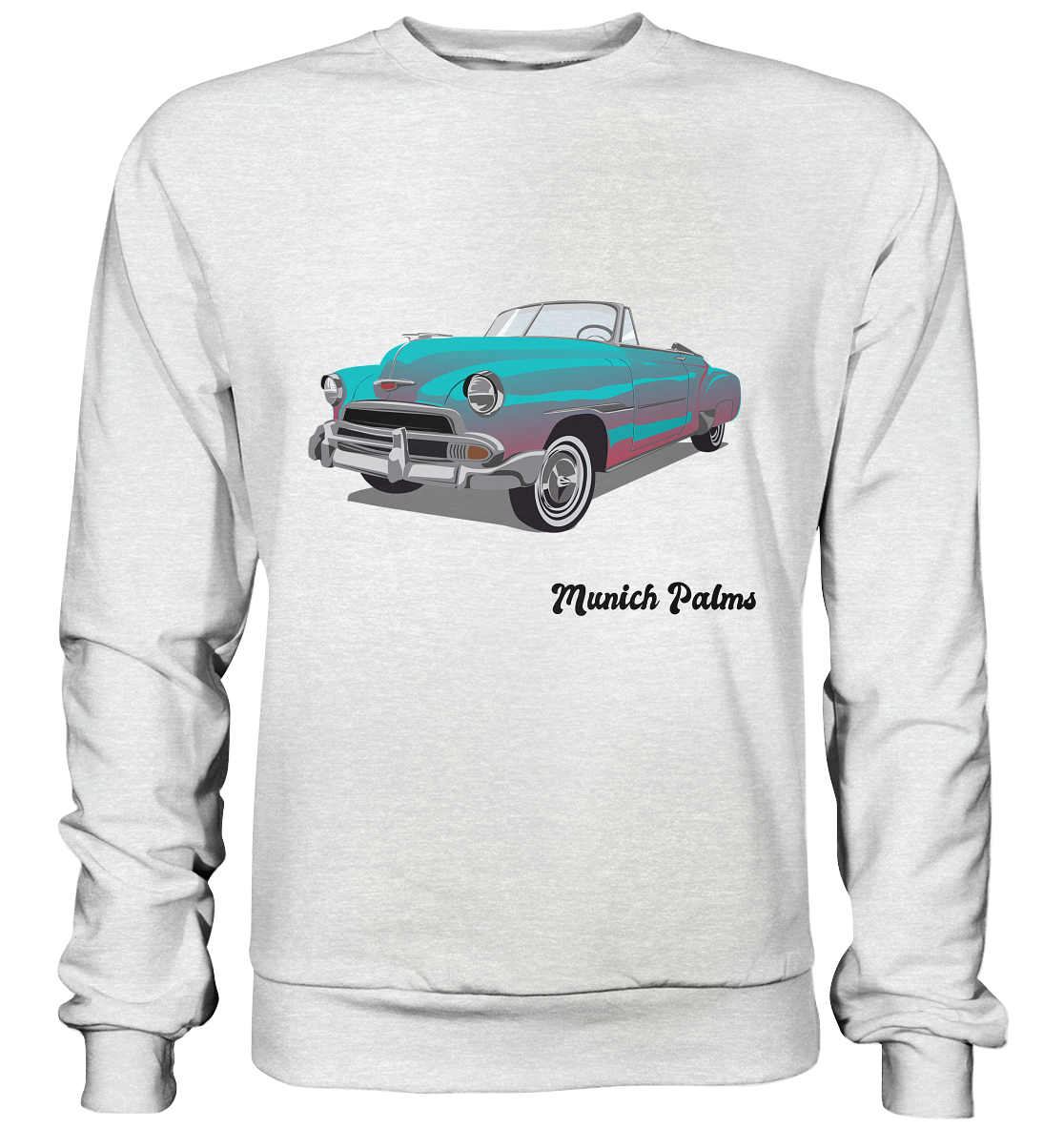 Fleetline Retro Classic Car Oldtimer , Auto ,Cabrio by Munich Palms  - Premium Sweatshirt