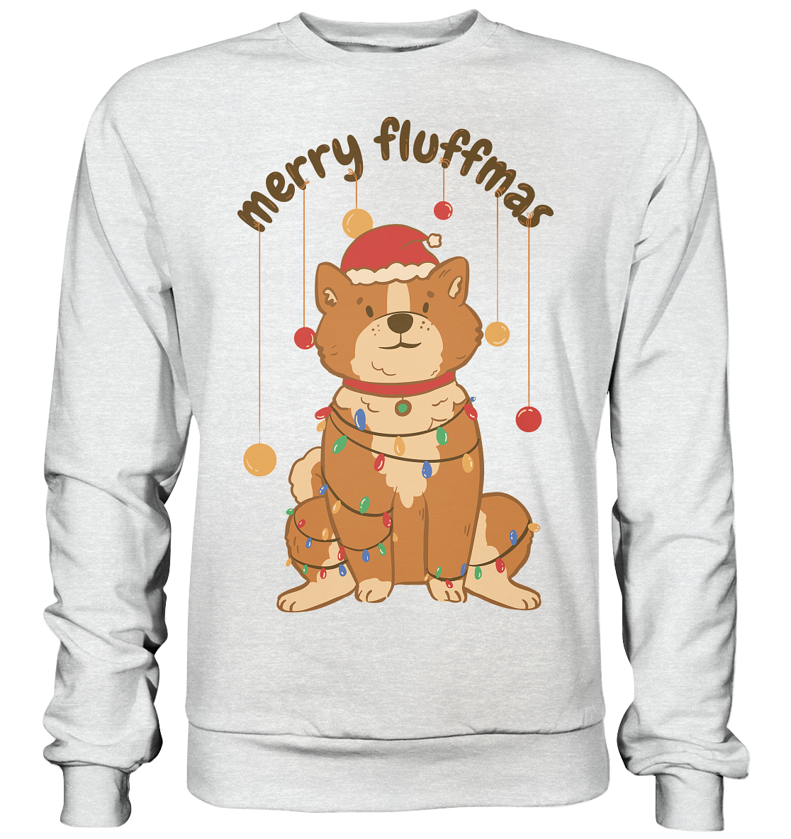 Weihnachtliches Motiv Fun Merry Fluffmas - Premium Sweatshirt