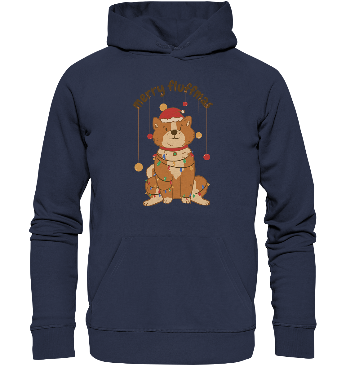 Christmas motif Fun Merry Fluffmas - Premium Unisex Hoodie