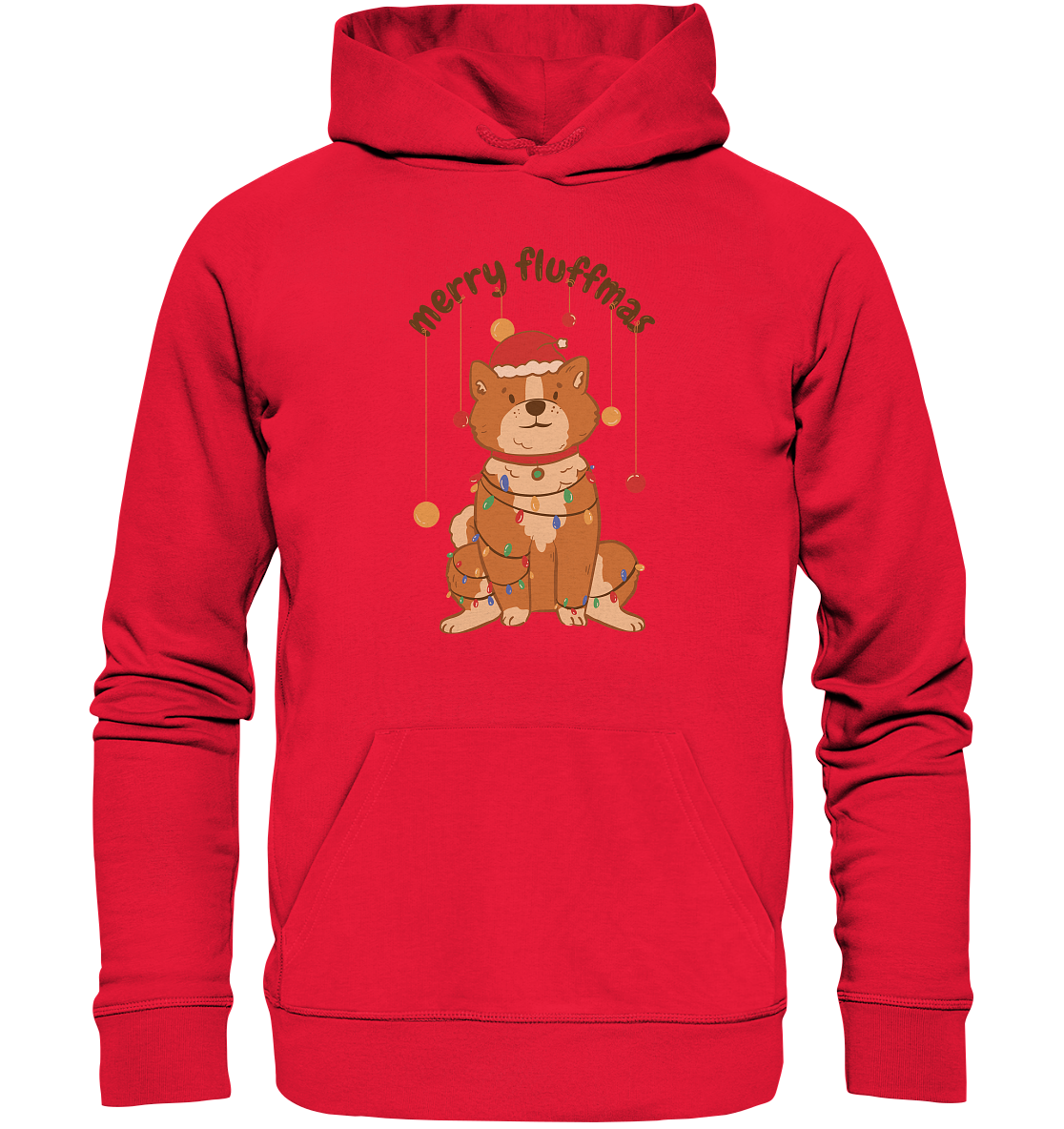 Weihnachtliches Motiv Fun Merry Fluffmas - Premium Unisex Hoodie