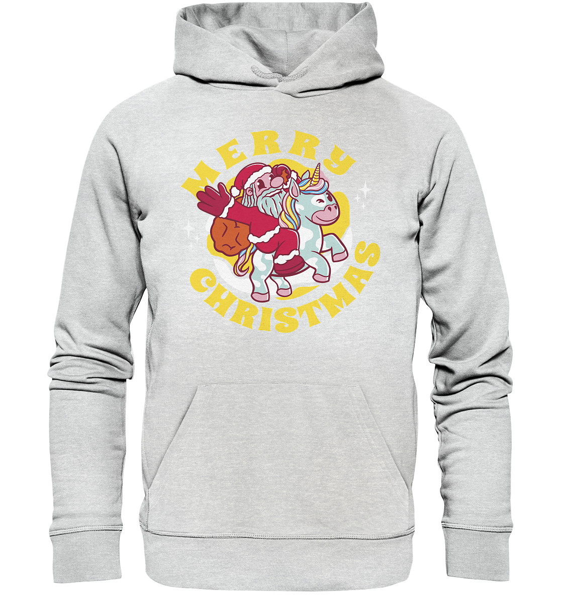 Nikolaus auf Einhorn reitend , Santa Claus Unicorn ,Merry Christmas  - Premium Unisex Hoodie