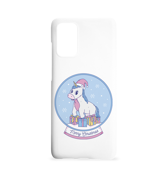 Christmas, Christmas ball with unicorn, Unicorn Merry Christmas - Samsung S20+ mobile phone case