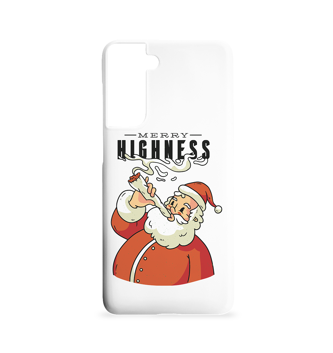 Weihnachten Kiffender Weihnachtsmann Nikolaus Merry Highness - Samsung S21 Handyhülle