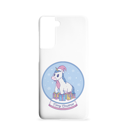 Christmas, Christmas ball with unicorn, Unicorn Merry Christmas - Samsung S21 mobile phone case