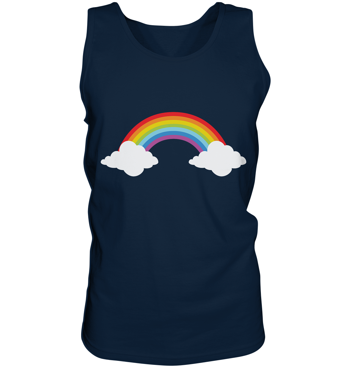 Rainbow with clouds - tank top