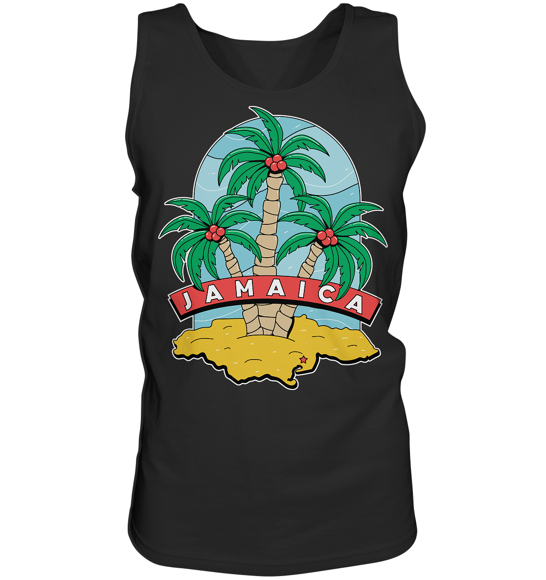 Jamaica Strand mit Palmen  - Tank-Top