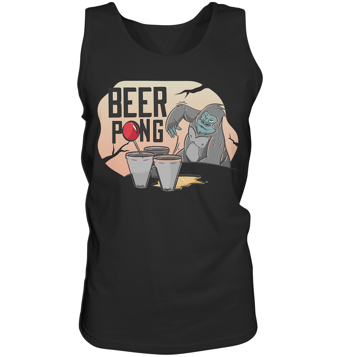 Bière - Beer Pong Gorilla - Débardeur