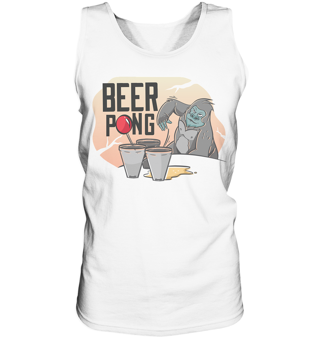 Bier - Beer Pong Gorilla  - Tank-Top