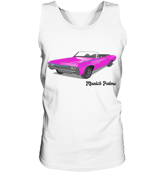 Pink Retro Classic Car Oldtimer , Auto ,Cabrio by Munich Palms - Tank-Top