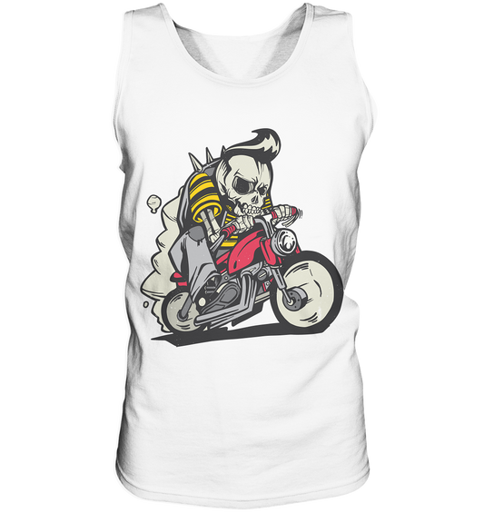 Motorcyclist, biker skeleton - tank top