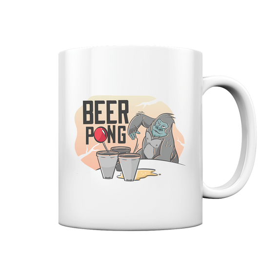 Bier - Beer Pong Gorilla  - Tasse glossy